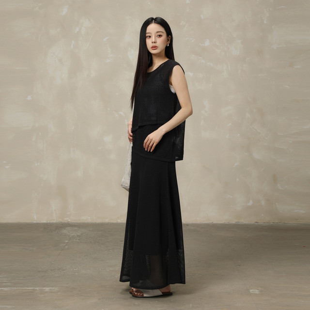AIRIQI26 ໃຫມ່ summer vest + ຊຸດກະໂປງ