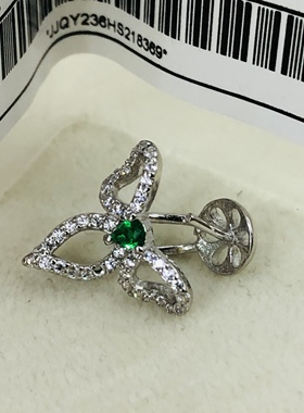 日式进口配件精工珍珠吊坠银色女