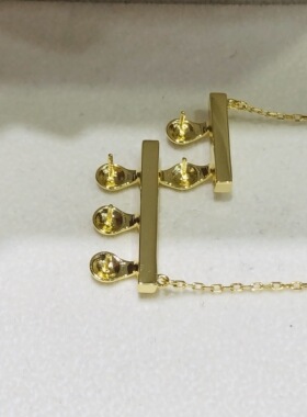 金色项链其他纯银配件女国产颈饰