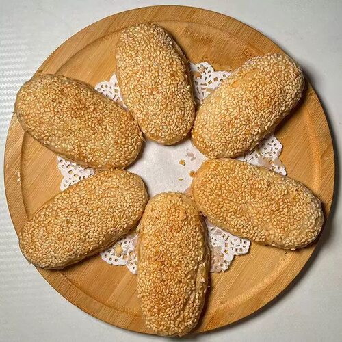 常州特色麻糕椒盐香酥小麻糕手工酥饼芝麻咸甜葱香烧饼点心半成品 - 图3