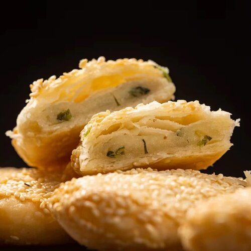 常州特色麻糕椒盐香酥小麻糕手工酥饼芝麻咸甜葱香烧饼点心半成品 - 图2