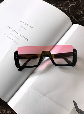 2023新款半框架太阳镜时尚多色墨镜网红同款遮阳眼镜太阳镜