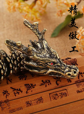 聚宝堂纯黄铜手把件中式客厅书房