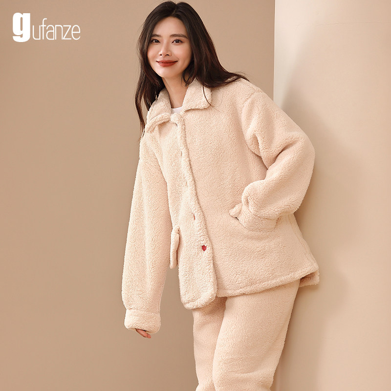 睡衣女士冬季加厚加绒珊瑚绒大码秋冬款法兰绒妈妈2026新款家居服,淘宝优惠券,粉丝福利购,淘宝优惠卷