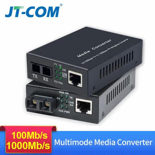 100M/1000M Multimode Ethernet Media Converter Fiber Optic to - 图1