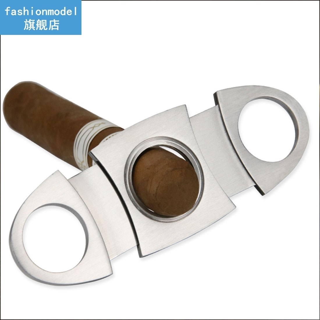 Cigar Cutter Stainless Steel Cigar Accessories New Metal Cla - 图2