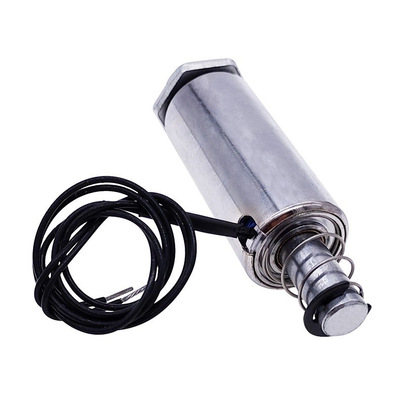 1PCS DC 12V 24V electromagnet push tube type solenoid coil c - 图1