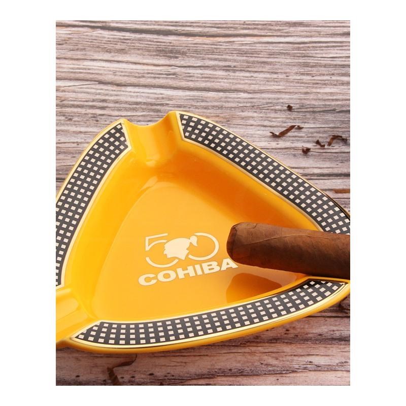 COHIBA Cigar Gadgets Home Cigar Ashtray Portable Ceramic 3 C - 图3