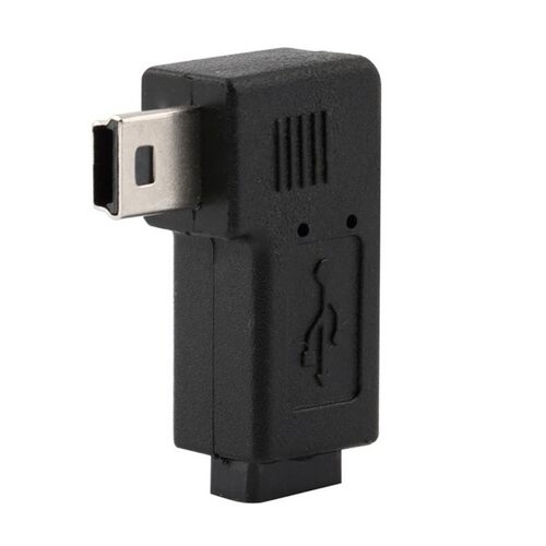 Wholesale 1pc USB Micro 5Pin Female to Mini 5Pin Male 90 Deg - 图0