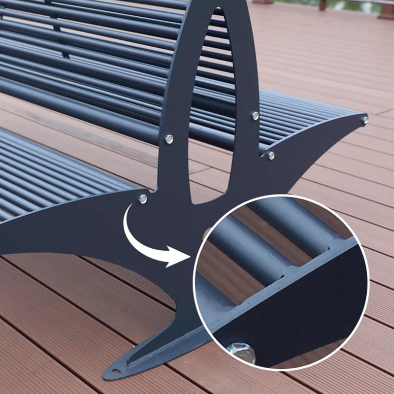 铁艺公园椅户外长椅园林景区双面靠背椅创意休闲座椅小区椅子,淘宝优惠券,粉丝福利购,淘宝优惠卷