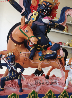 纯铜吉祥天母佛像大型摆件定制
