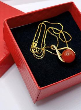 南红送妈妈母亲节礼物锁骨链顺丰