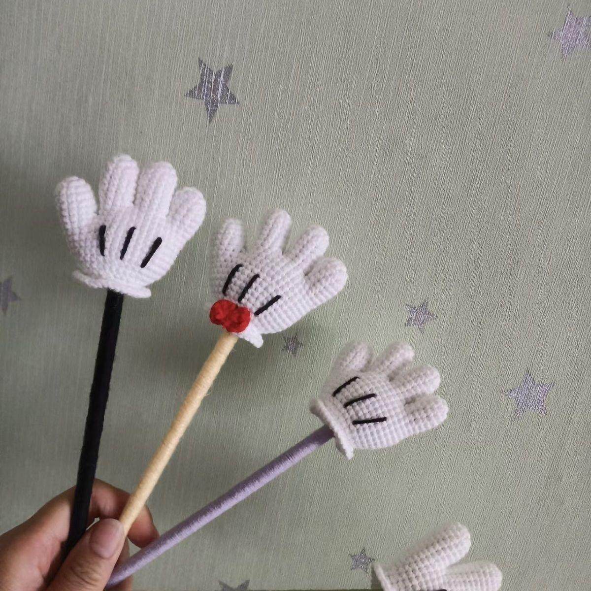 可爱小红书同款米奇钩针diy材料手工毛线编织钥匙扣挂件礼物,淘宝优惠券,粉丝福利购,淘宝优惠卷