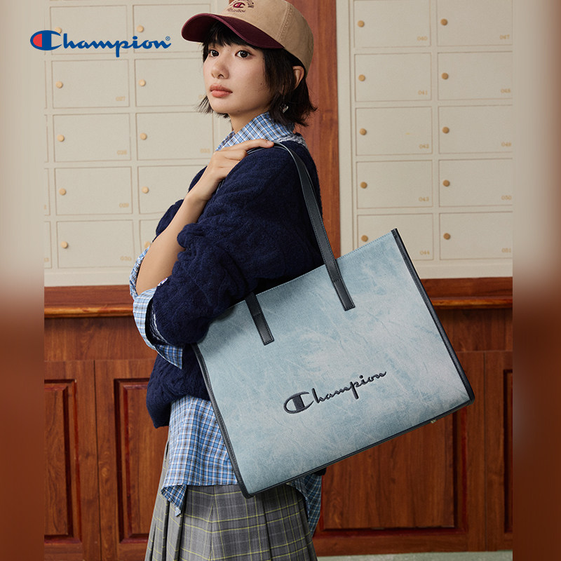 Champion冠军托特包26春夏新款女大容量通勤单肩包松弛感手提包男