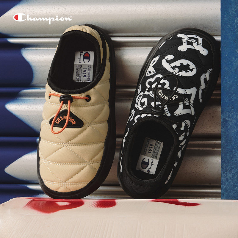 Champion冠军拖鞋25秋冬新款菠萝拖女全包厚底棉拖鞋男时尚休闲鞋,淘宝优惠券,粉丝福利购,淘宝优惠卷