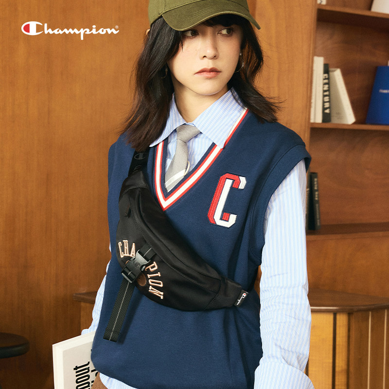 champion男2023春秋新款斜挎包 Champion胸包