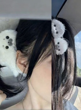 可爱海豹鲨鱼夹毛绒送女友