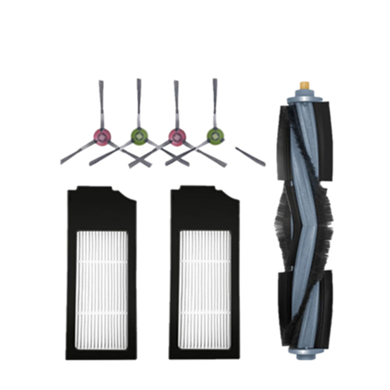 Deebot科沃斯X1/T10扫拖地机器人配件拖抹布集尘袋边刷子滤网滚刷 - 图0