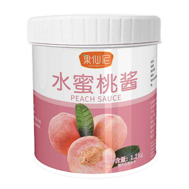 果仙尼水蜜桃果酱奶茶店专用百香果草莓芒果酱颗粒冰粉商用配料 - 图3
