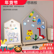 Children Drawing Board Magnetic Graffiti Small Blackboard Baby Writing Board Erasable bracket Home painted double-sided whiteboard