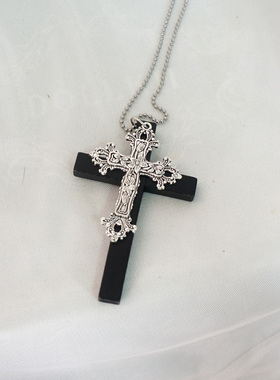 十字架项链女暗黑哥特修女lolita