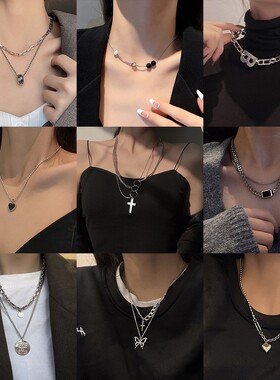 欧美项链ins饰品潮女钛钢