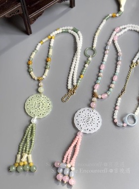 古风明制汉服流苏璎珞项链女