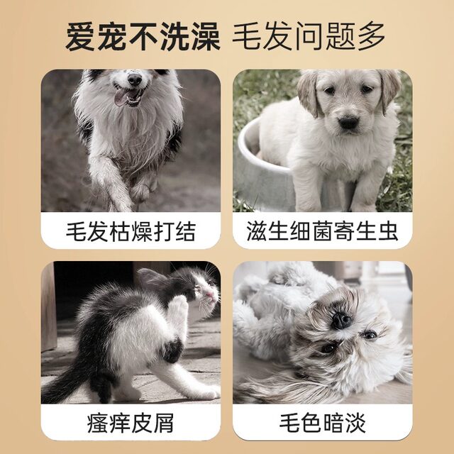 Dog shower gel, anti-itch, deodorant, long-lasting fragrance, special pet shampoo and bath gel, golden retriever teddy pet daily necessities