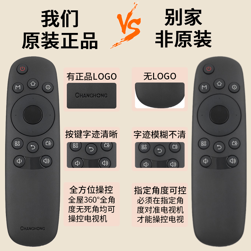 原装长虹电视机遥控器RID840A正品原厂液晶电视遥控板32 39E8 40A1 43 49 50E9 55D3700I 48C1 - 图1