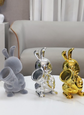 简约卡通公仔甜心兔工艺品摆件