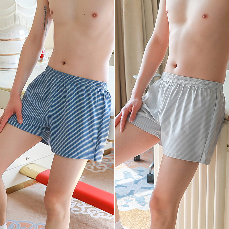 网红爆款男士平角内裤纯棉宽松版型阿罗裤夏季青年男生四角短裤头,淘宝优惠券,粉丝福利购,淘宝优惠卷