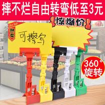 Double Head Mechanic Clip Steering Price Tag Bracket Swivel Universal Supermarket Pop Advertising Clip Promotion Label Card Clips