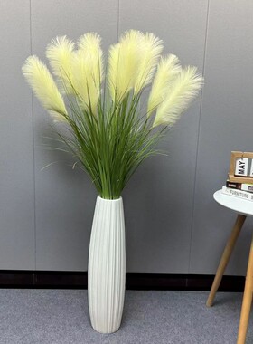 婚庆花束落地芦苇花+花瓶