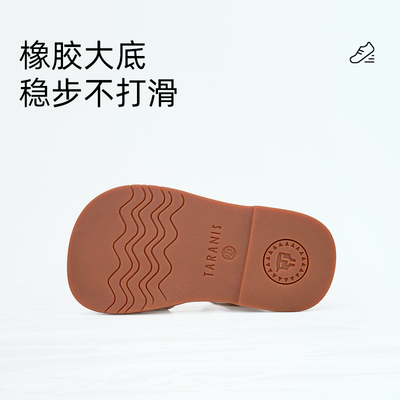 泰兰尼斯宝宝学步鞋夏季轻便透气机能凉鞋男女童防滑软底户外凉鞋