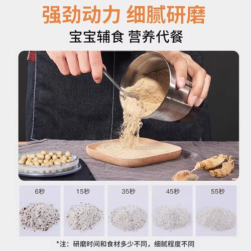 利仁磨粉机迷你研磨机家用超细小型打粉杯多功能电动粉碎机干磨杯 - 图3