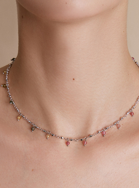 HERBE合璧 留光彩宝碧玺款项链叠戴链毛衣链日常时尚百搭通勤女款