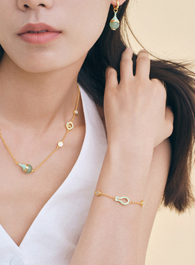 HERBE合璧 福禄来春瓶一款两戴项链手链东陵玉珐琅祥云纹日常百搭