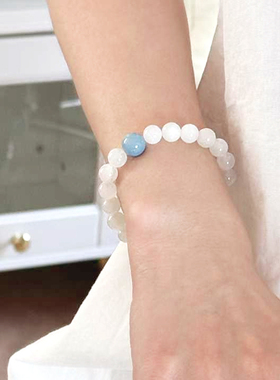 【普陀山祝福】白月光石手串