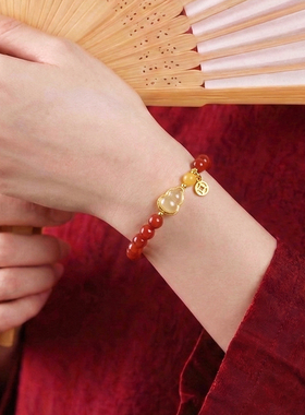 【普陀山祝福】南红葫芦手串