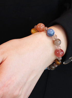 【普陀山祝福】黄水晶招财手串