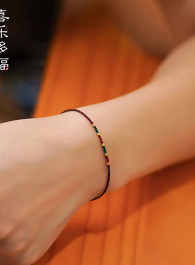 【普陀山祝福】五彩红绳男女手绳