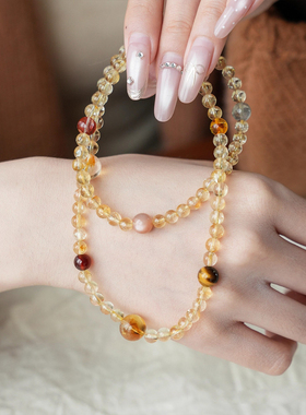 【普陀山祝福】好运招财水晶手串