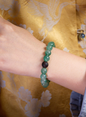 非洲翠玉石降真香高级感手串