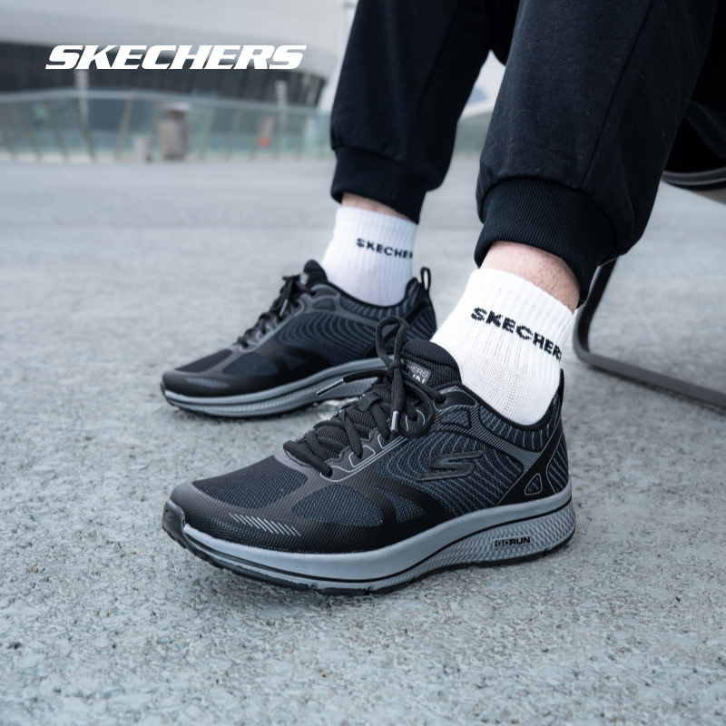 Skechers斯凯奇男鞋官方正品跑步鞋男款户外徒步鞋网面透气运动鞋-图2