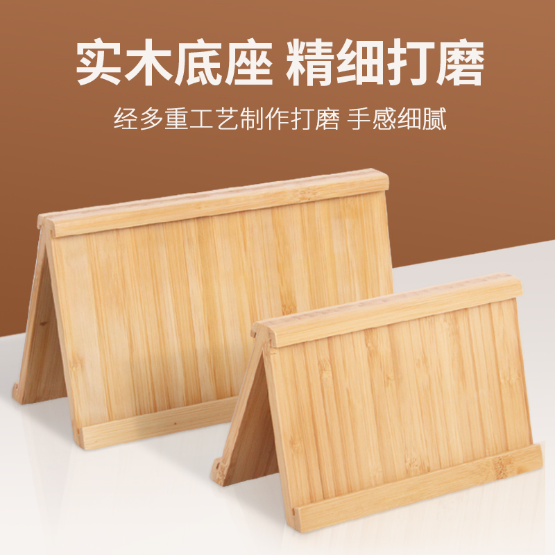 三角座位牌木质V型桌牌亚克力台卡展示牌评委嘉宾名字台牌席卡桌号会议牌双面台签桌签实木小学生姓名牌桌摆