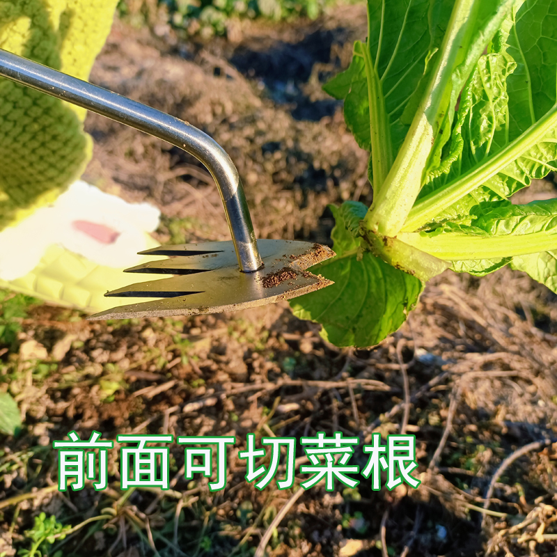 加厚新款锄草神器连根拔起全钢菜园除草农具锋利不生锈锄缝隙草 - 图0