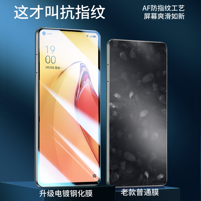 适用opporeno8钢化膜reno8pro手机膜oppo全屏opporneo85g+opponeno8新款poreno保护opp0pp0pporeno十opporone - 图1