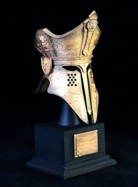 龙飞兔舞125MM家居装饰办公树脂摆件 古罗马教皇头盔 LTCP-239