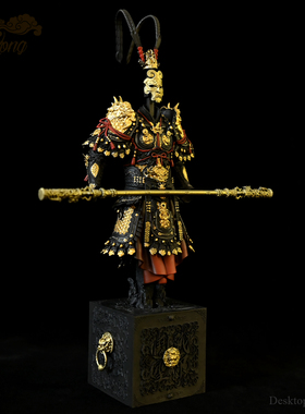 龙飞兔舞 265MM桌面装饰品树脂摆件  大圣悟空铠甲   LTCP-370+3D