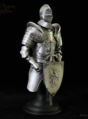龙飞兔舞190MM家居装饰树脂摆件 欧洲中世纪骑士铠甲 LTCP-265